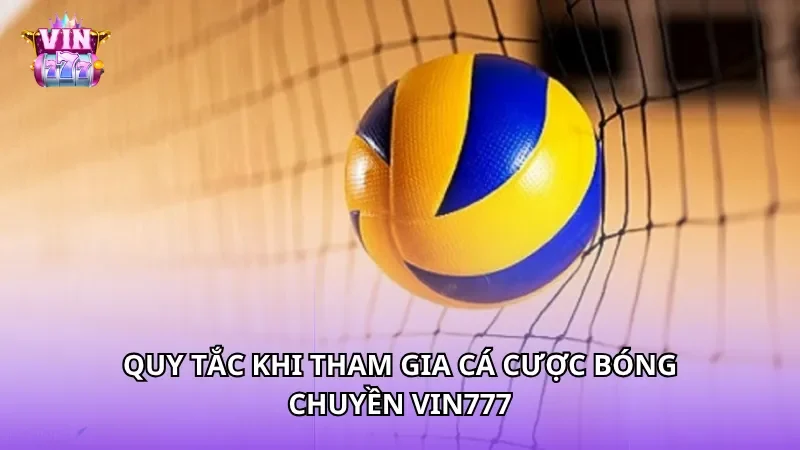 Quy tắc khi tham gia cá cược bóng chuyền Vin777